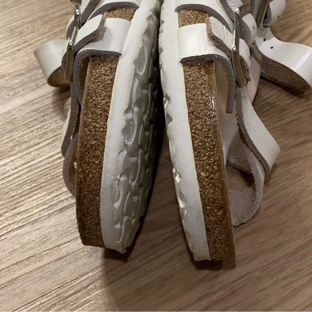 Birkenstock Franca Leather Sandal White Size 40 - Picture 10 of 12